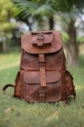 Leather Rucksack Travel Bag Men's And New Genuine Women's Back Pack Backpack