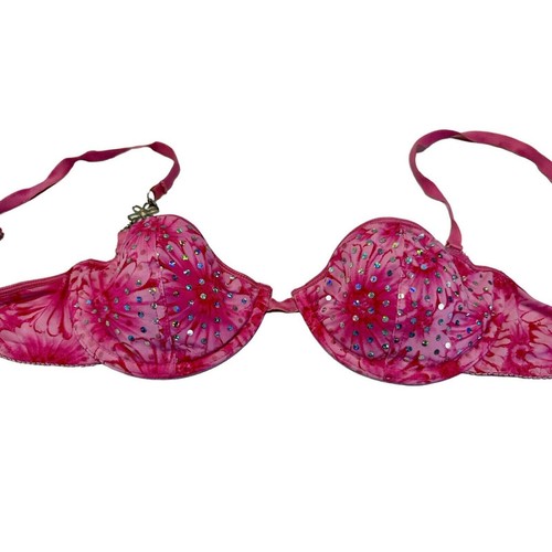 VICTORIA’S SECRET Mermaid Bra Sexy Little Things Fantasy Pink Size 34B RARE! - Picture 4 of 6