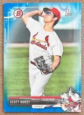 Scott Hurst 2017 Bowman Draft Blue #BD126 /150 St. Louis Cardinals Rookie Topps
