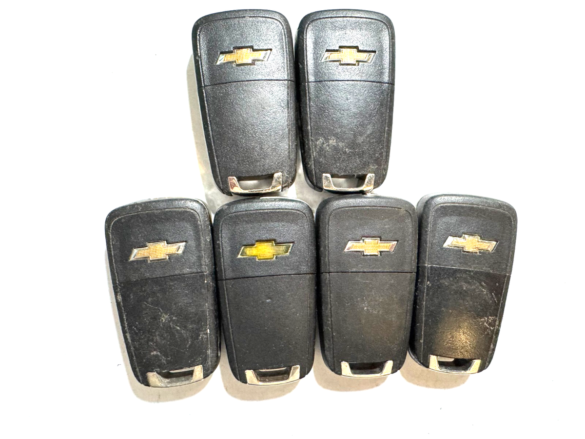 LOT OF 6 OEM CHEVROLET KEYLESS ENTRY REMOTE KEY FOB LOT