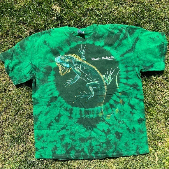 ALTRA T shirt vintage Iguana Nature Puerto Vallarta Messico tie dye souvenir anni 90 Y2K Yazbek XL