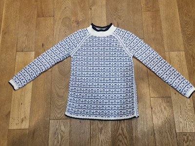 Talbots Damen Pullover Baumwolle Blau Gr. S