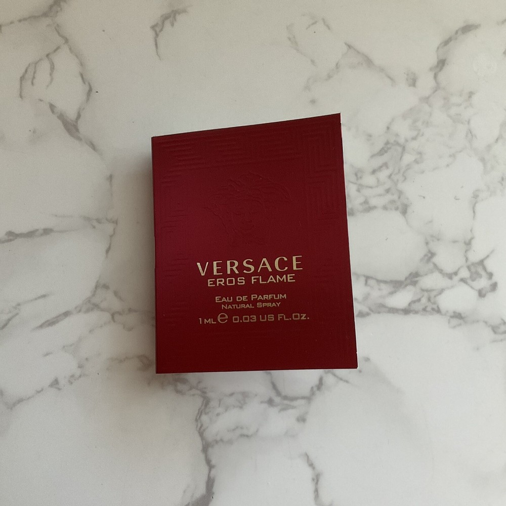 VERSACE EROS FLAME Cologne for Men Eau de Parfum Samples Spray Vial 0.03oz 1ml.