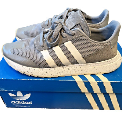 adidas Flashback Primeknit Runner Shoes Women's 7 Gray Running Shoes *WORN*