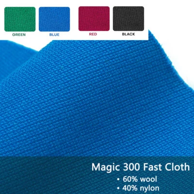 UNBRAND 7/8/9FT Worsted Billiard Pool Table Cloth Felt Fast Speed Protector PRE-CUT Rail