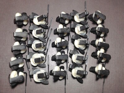 25pcs NOS fender door trim clips sealer 3/4'' - 1'' moulding Plymouth Dodge Mopar