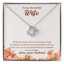 To My Wife Necklace, Gift For Wife, Wife Birthday Gift, Valentine Gifts For Her