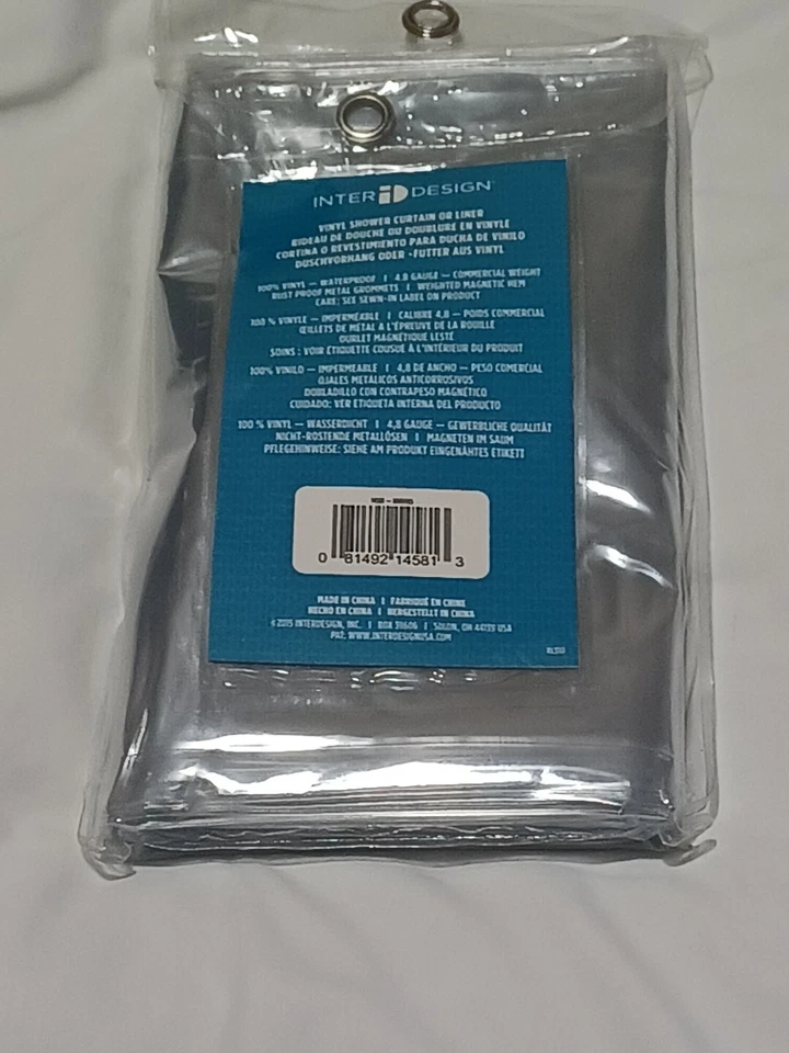 IDesign Revestimiento de Ducha Impermeable Vinilo Transparente 72 x 96 14581 Foto 2 de 3