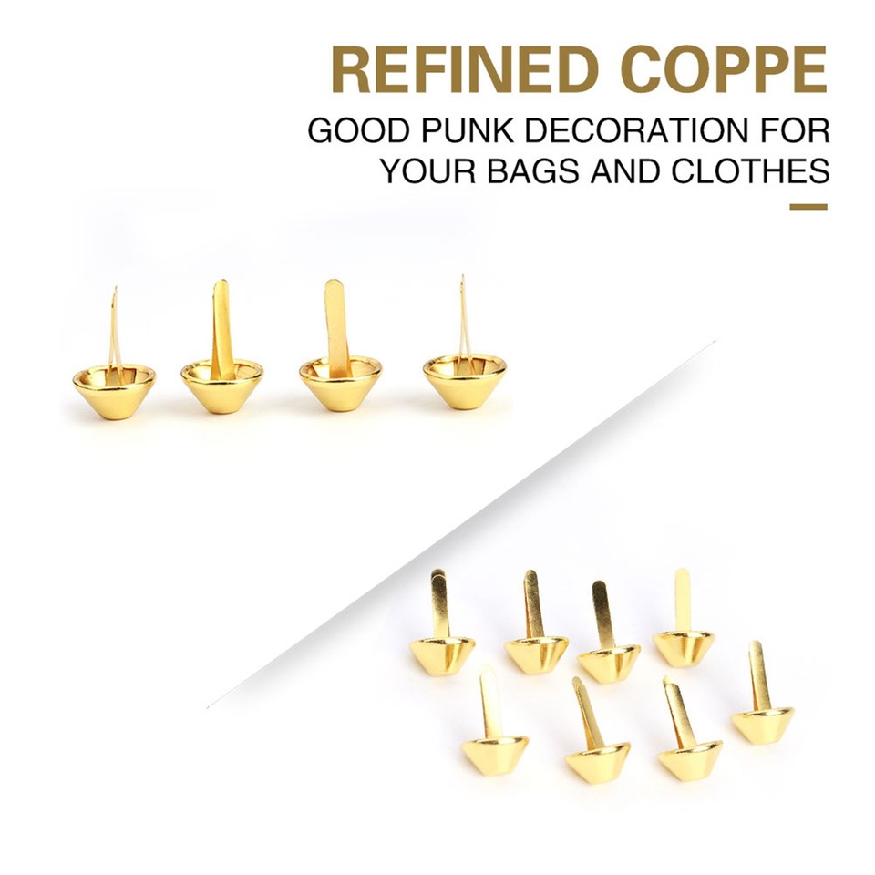 50Pcs Purse Handbag Cone Feet Nailhead Stud Spike Leather Craft