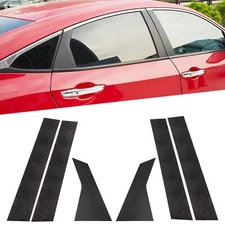 TOMALL Car Window Pillar Post Vinyl Stickers Compatible with Honda 10th Gen C...