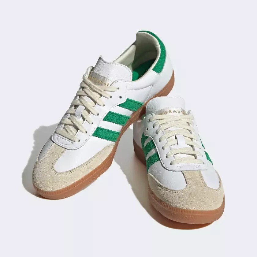 【送料・税込】adidas Samba OG Sporty & Rich White Green Adidas Originals Samba OG White Green Better Scarlet IG1024