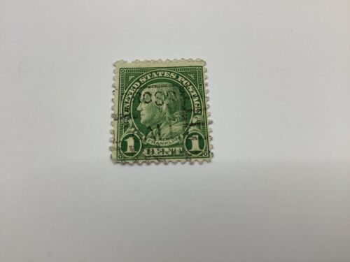 US ONE CENT Postage Stamp - Benjamin Franklin - Green Estate Find - Picture 2 of 4