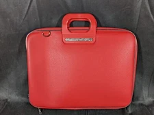 Bombata Bag Firenze Classic Briefcase, Size 17-inch Laptop Case - Red