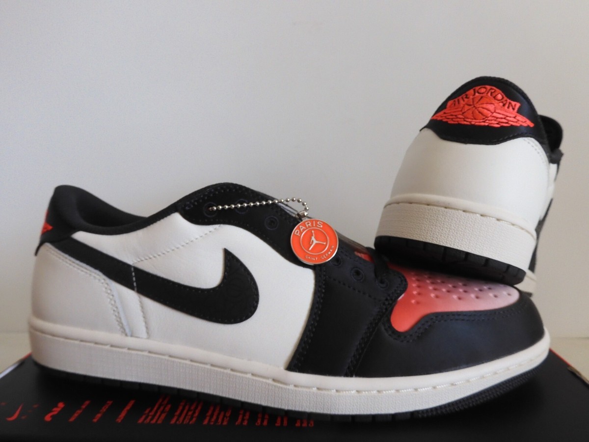 Nike Air Jordan 1 Retro Low Og Psg Paris Saint Germain Sail Sz 