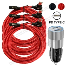 Fast Car Charger 2 Port TYPE C Universal Socket Adapter For iPhone 15 16 Samsung