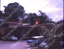 Sl68 Original slide 1967  Shell Gasoline Gas Station shop pump cars 503a