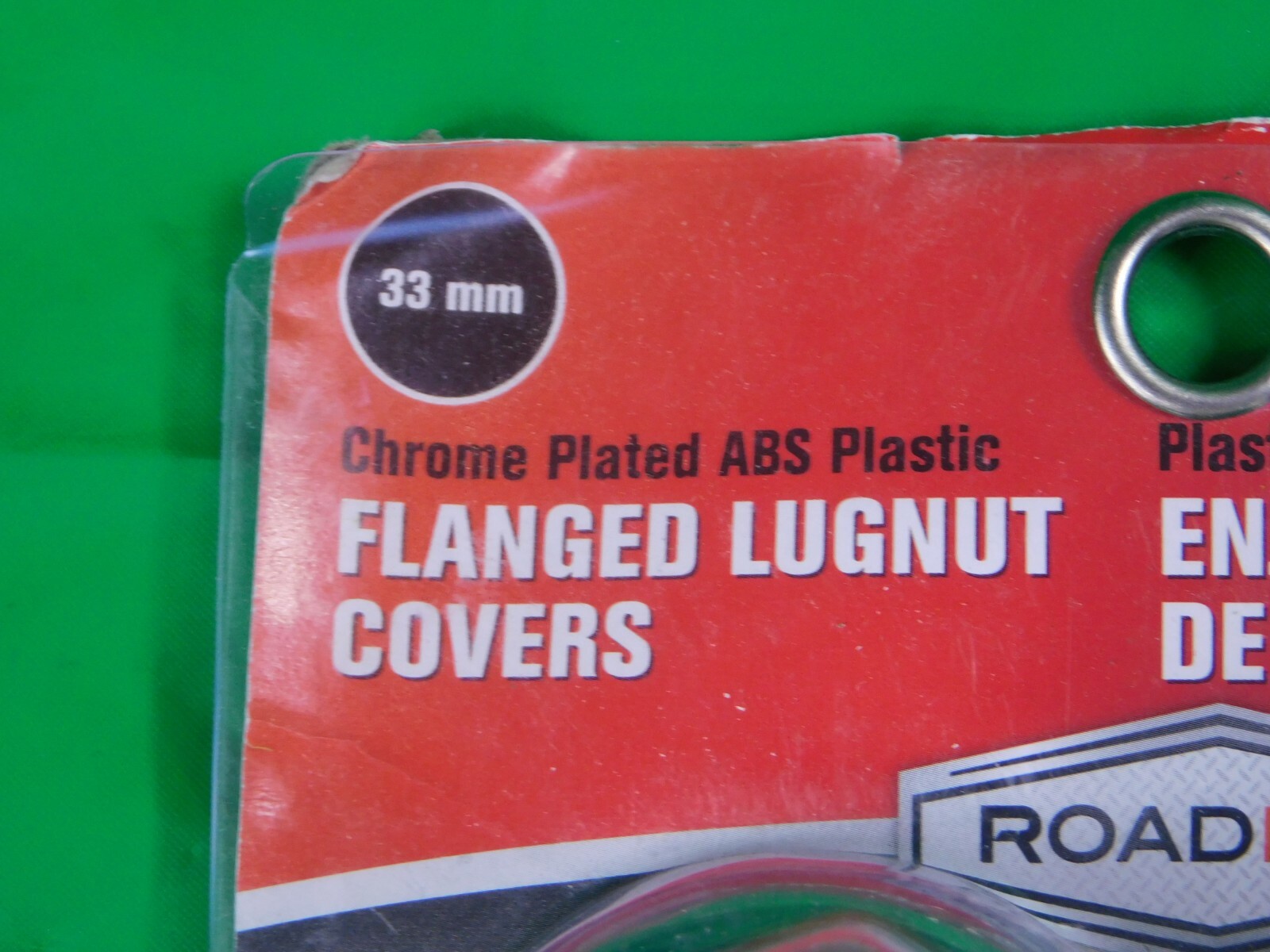 Lug Nut Covers RoadPro RPABS33BK 33mm Flanged Lug Nut Cover Lug Nuts