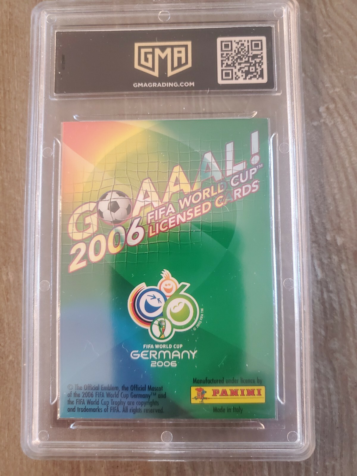 2006 Panini Goaaal Ronaldo World Cup Rookie Card Professionally Graded 8.5 GMA view 2