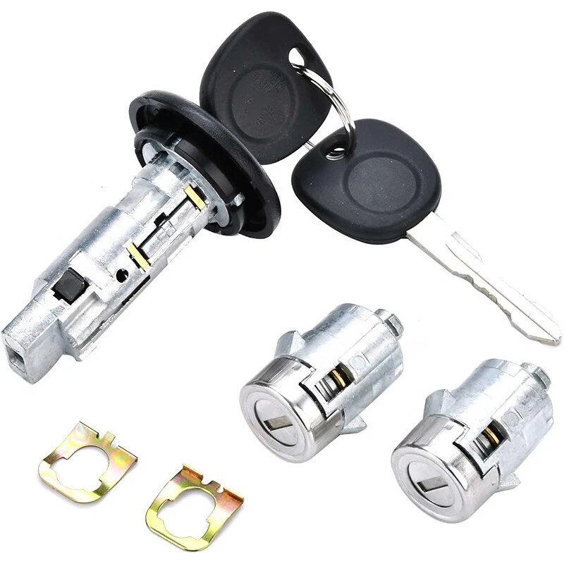 For 2003-2007 Chevrolet Ignition Key Switch Cylinder Kit & 2 Keys and Door Locks - Изображение 3 из 4