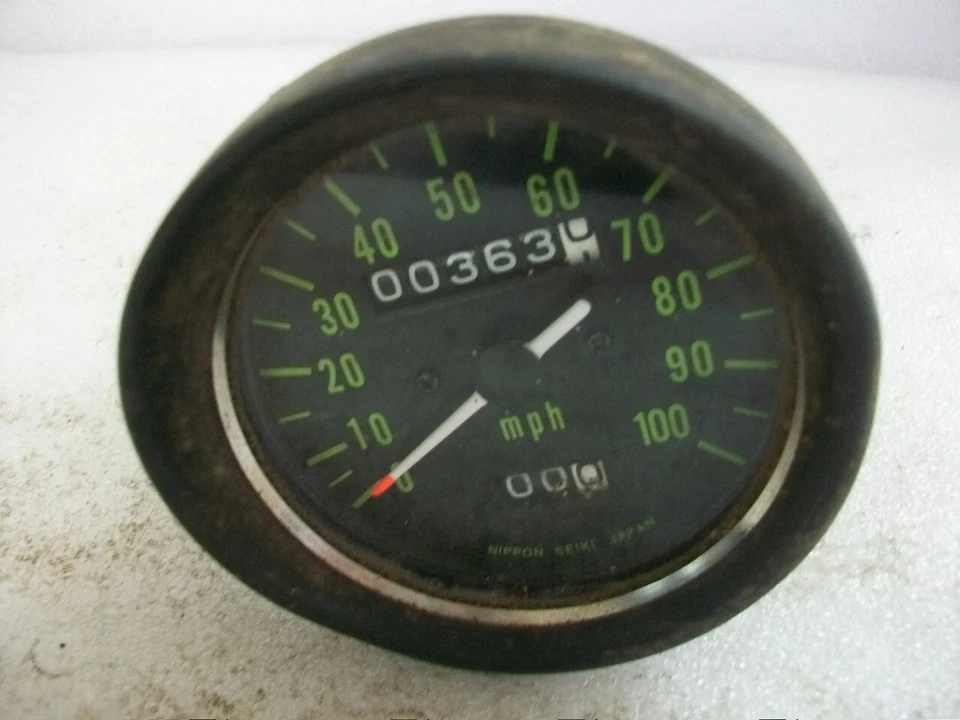 ¡Bonito! Velocímetro Kawasaki F6 125 175 250 350 1970-1975 25001-045 Foto 3 de 4