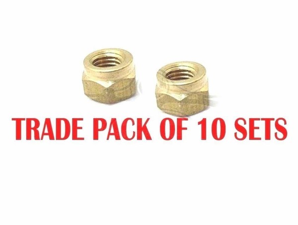 10X Messing Mutter Set 2 StüCk Kompatibel Mit Lambretta GP LI SX TV Roller-image
