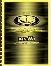 Yamaha DJX-IIB Groovebox Synth Drum Machine OWNER'S MANUAL