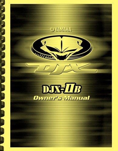 Yamaha DJX-IIB Groovebox Synth Drum Machine Bedienungsanleitung