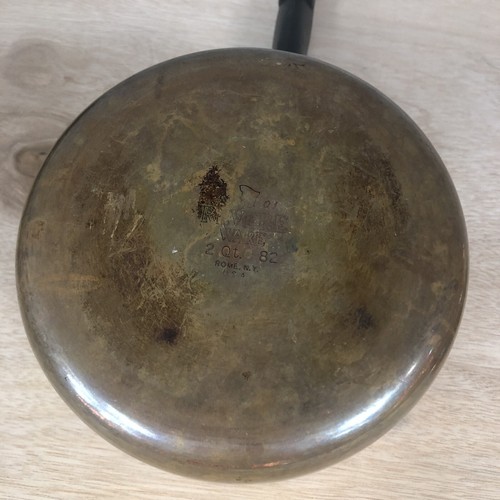 Sartén de salsa para olla Revere Ware 2 QT con tapa - Parte inferior de cobre 1801 vintage - Imagen 5 de 5