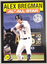 Alex Bregman 2021 Topps Black AL All Star 1986 /299 Astros
