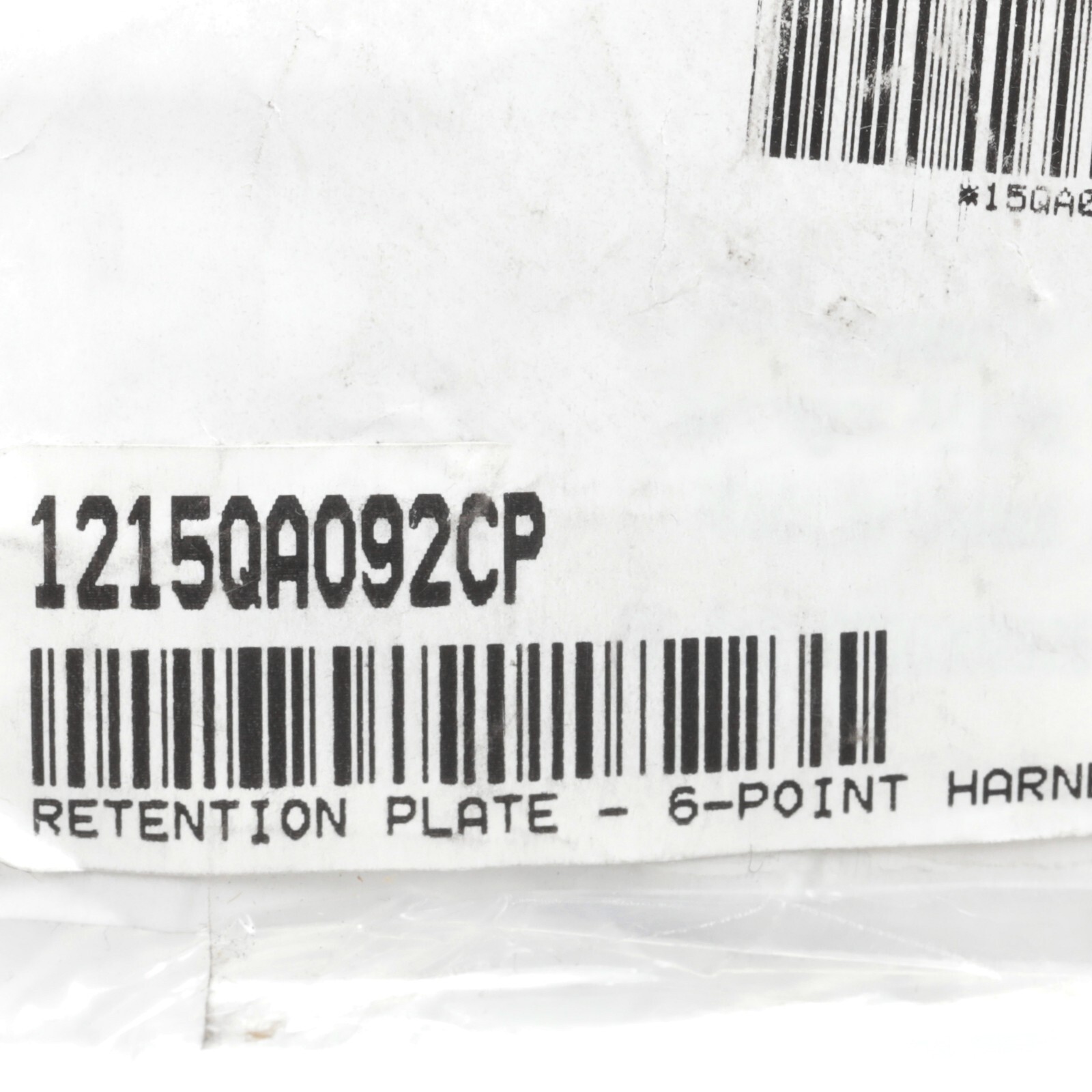 GENUINE MCLAREN RETENTION PLATE 6-POINT HARNESS LEFT OEM NEW 1215QA092CP