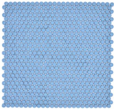 Glasmosaikfliese Knopf blau glänzend/matt Duschwand 140-0411_f |10 Mosaikmatten