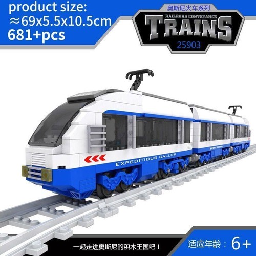 City Steam Train Cargo Railway Station Model MOC Building Blocks Set Bricks Toys - Picture 42 of 51