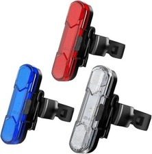 2x LED USB Rechargeable Bike Tail Light Bicycle Safety Cycling Warning Rear Lamp