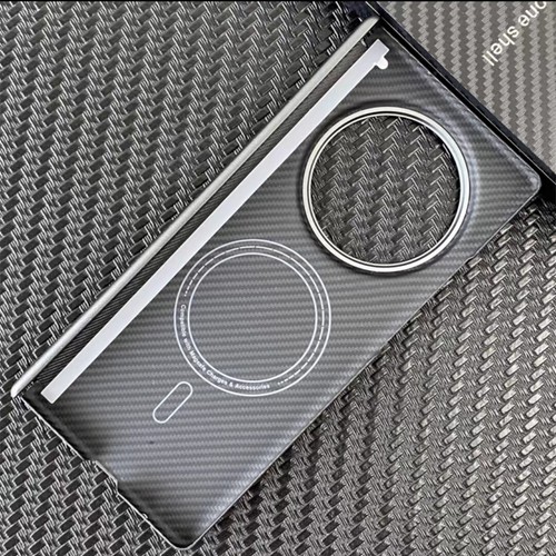Echt Kohlefaser Magsafe Etui für VIVO X faltbar 3 Pro dünn matt Klappscharnier Abdeckung - Bild 13 von 23