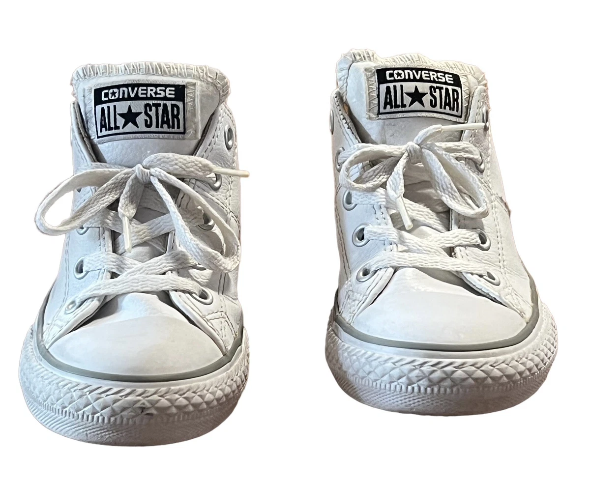 White leather top converse ebay