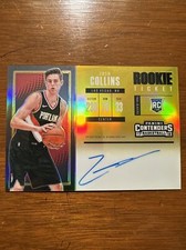 2017-18 Panini Contenders The Finals Ticket Zach Collins #110 Auto RC 2/10 Prizm