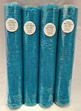 10 Yards Long x 20.5 Wide Mesh Ribbon Turquoise 4 Rolls Free Shipping