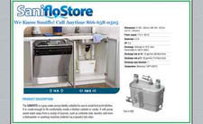 Nuova pompa acqua bar cucina Saniflo SANIVITE grigia grigio 008 **In magazzino!** 