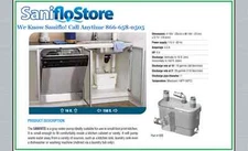 New Saniflo SANIVITE Gray Water Kitchen Bar Pump Grey 008 **In Stock!** 