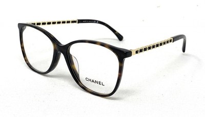 CHANEL Women's Eyeglasses CH3408QA 714 Havana Gold Butterfly 54mm