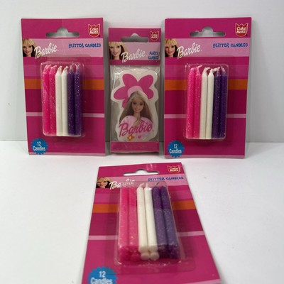 Lot Of 4 Vintage Barbie CakeMate 1999 Party Candle New Sealed