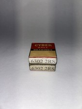 Cyber 6302-2RS Rubber Seal Ball Bearing 15x42x13 6302 2RS Lot Of 2 
