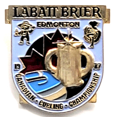 Labatt Brier 87 Edmonton Canadian Curling Championship Ontario Canada Sports Pin