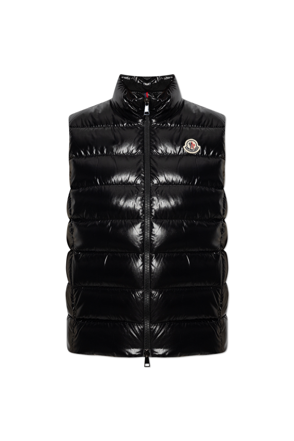 MONCLER $1100 Ghany Black Down Vest New & Authentic