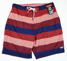 SPEEDO Mens XL Border Line Swim Trunks E Board-Shorts Bathing Suit Swimwear NEW