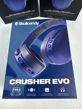 Skullcandy Crusher Evo Wireless Bluetooth Headhones, Flat-Folding OverEar