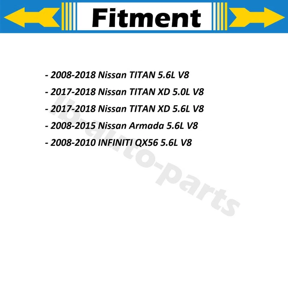 适用于 INFINITI QX56 2008 - 2010 日产 Titan XD 2017 - 2018 前刹车软管 2x — 第 2/4 张图片