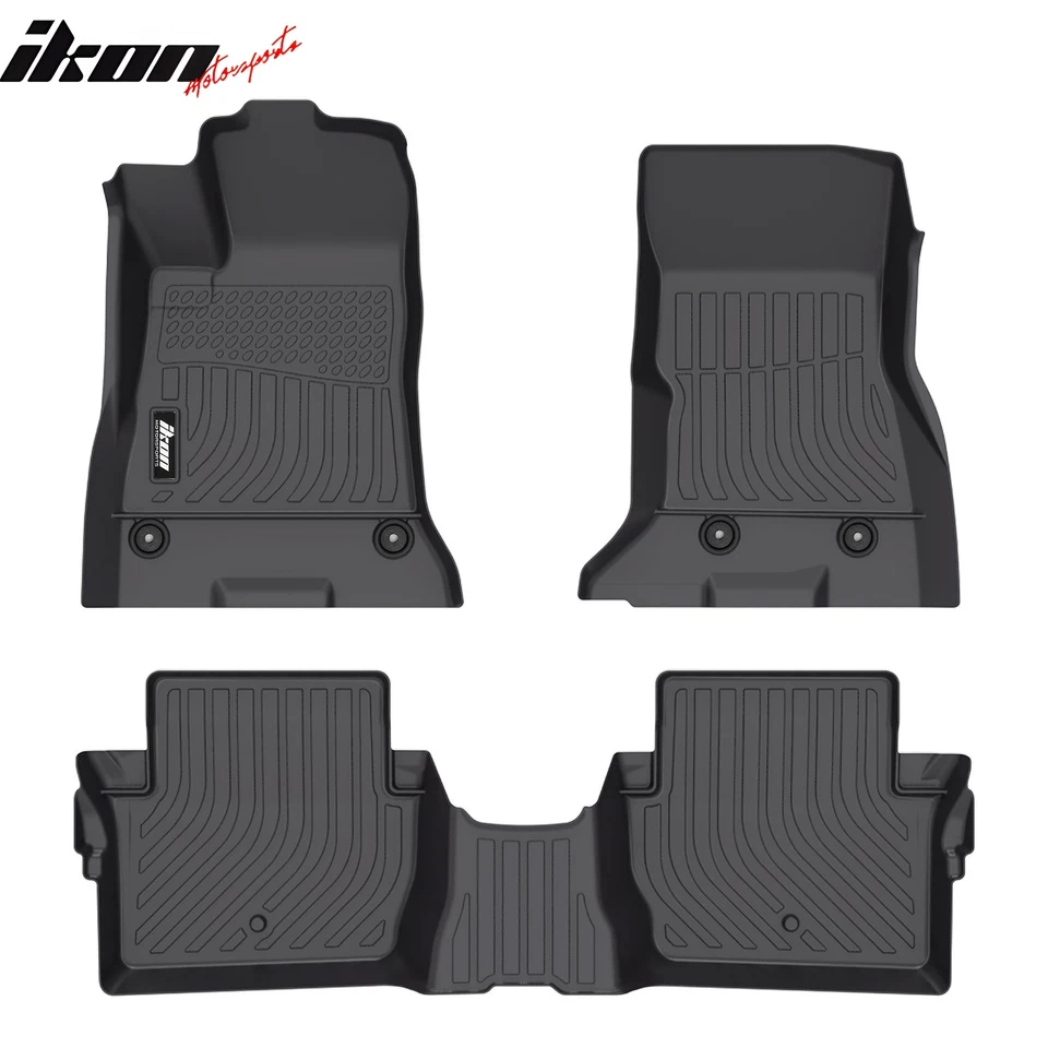 Fits 24-25 Dodge Charger Daytona 2DR Floor Mats TPE Carpets 3D All Weather Liner