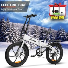 White Folding Electric Bike for Adult 850W 30MPH Electric Bicycle Commuter Ebike