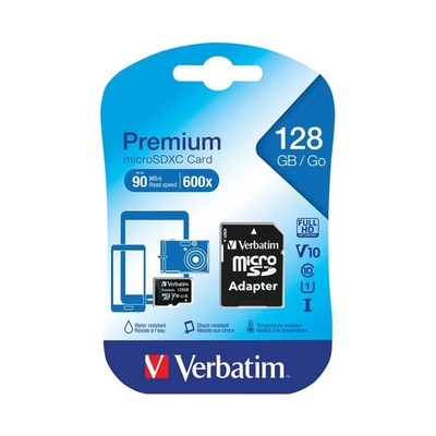 VERBATIM Premium Standard Performance Class 10 microSDXC Speicherkarte - 128 GB